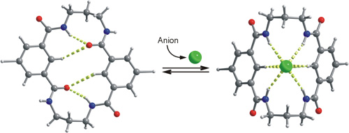 Fig 11b_ChemEurJ 2006_TOC_Anion Binding vs Intramolecular hydrogen bonding